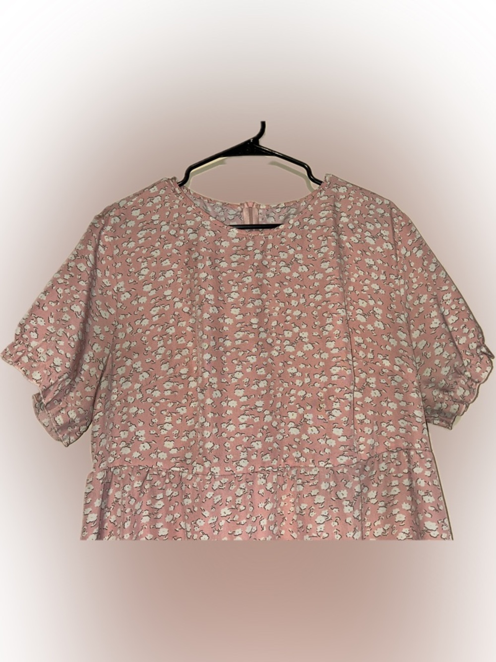 Women’s Dusty Rose Floral Midi Dress - Picture 4 of 6